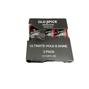 OLD SPICE DEADLOCK Spiking Glue Hair Gel 3-Pack 3 x 0.84 fl. oz. Travel Size